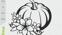 Flower Pumpkin SVG