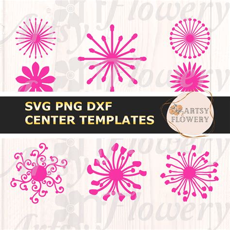 Flower Center SVG Free