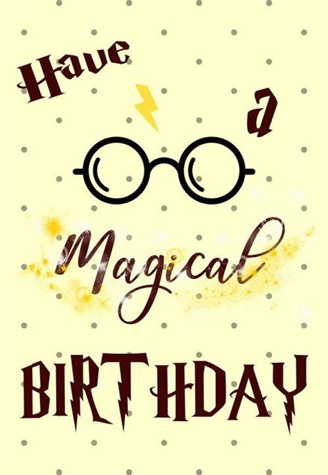 Harry Potter Birthday Card SVG Harry Potter Birthday Card SVG: A Magical Way To Celebrate A Special Occasion