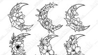 Moon Flower SVG