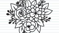 Flower Outline SVG Free