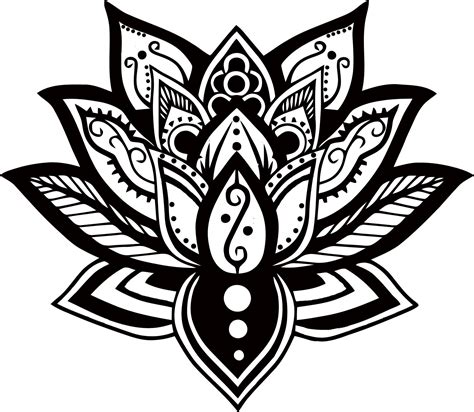 Free Lotus Mandala SVG