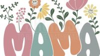 Mama ‪flower SVG