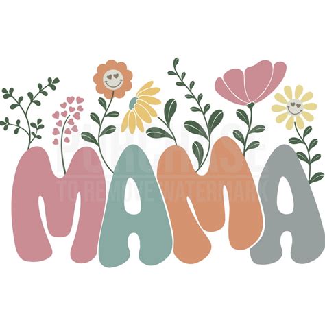 Mama ‪flower SVG