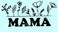 Mama Floral SVG‪‬