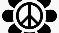 Flower Peace Sign SVG