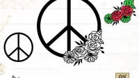 Peace Flower SVG