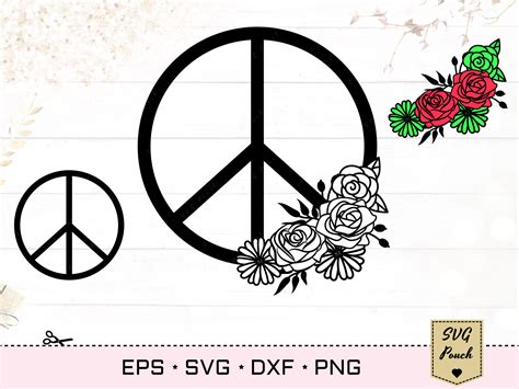 Peace Flower SVG