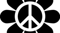 Peace Sign Flower SVG