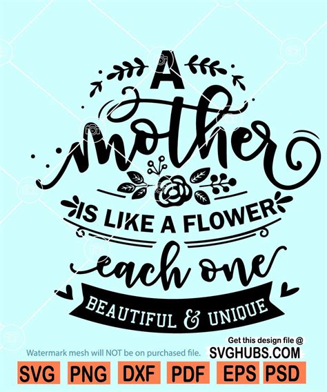 Mom Flower SVG