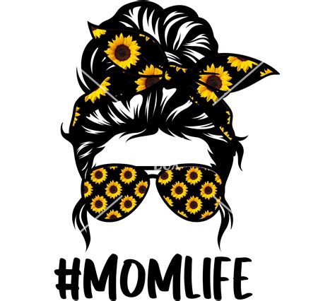 Mom Life Sunflower SVG