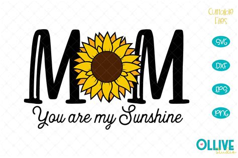 Mom Sunflower SVG