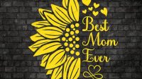 Mom Sunflower SVG Free