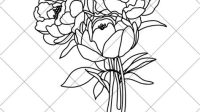 Free Peony SVG File