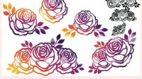 Layered Rose SVG Free