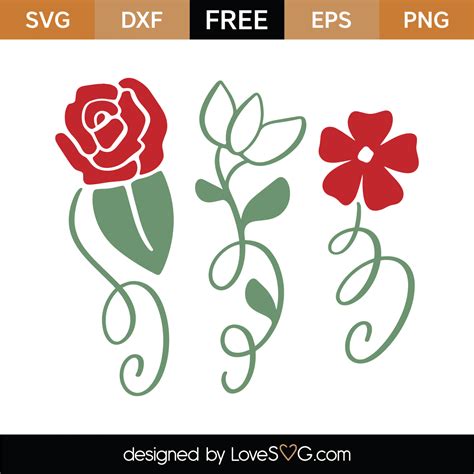 Free Rose SVG Cutting File