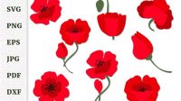 Poppy Flower SVG Cutting File