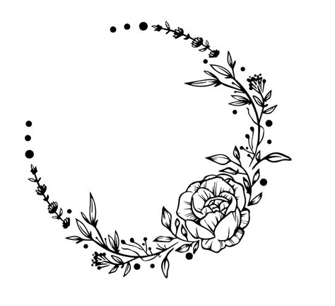 Half Flower SVG Free