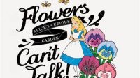 Alice In Wonderland Flowers SVG