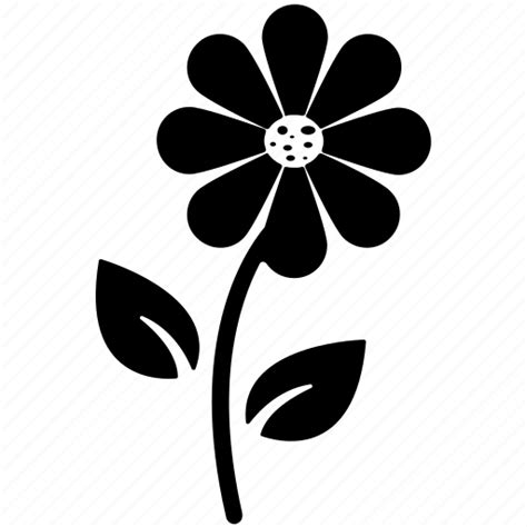 Daisy With Stem SVG