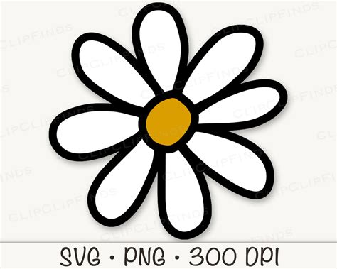 Groovy Daisy SVG