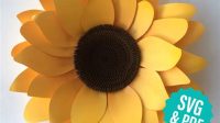 3d Sunflower SVG