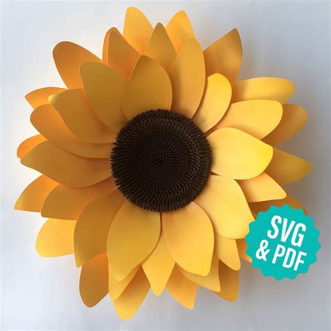 3d Sunflower SVG