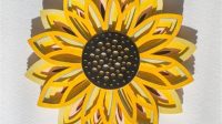 3d Sunflower SVG Free