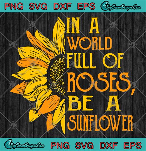 Be A Sunflower SVG