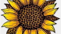 Cheetah Sunflower SVG