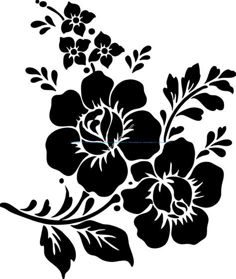 Free Floral ‪flower SVG