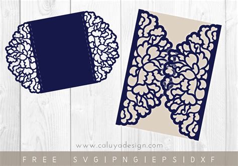 Floral Card SVG Free