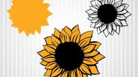 Cricut Sunflower SVG Free