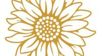 Free Sunflower ‪SVG File