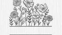 Floral Border Cricut