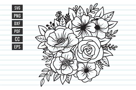 Floral Bouquet SVG