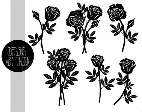 Rose Bouquet SVG