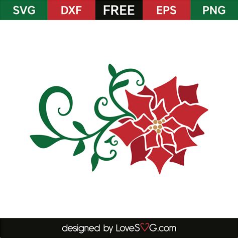 Cricut Poinsettia SVG