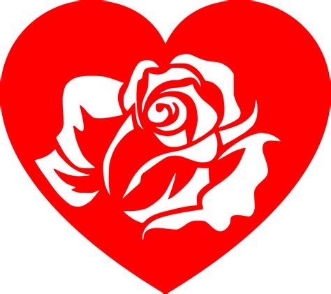 Rose Heart SVG