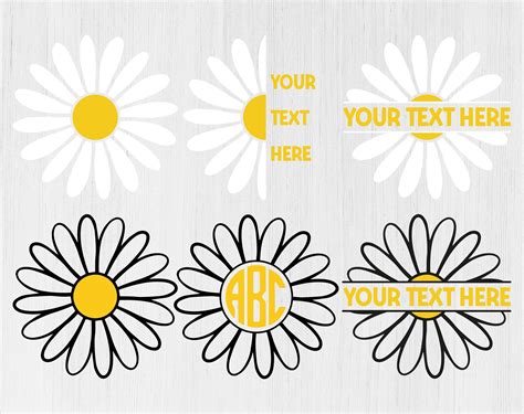 Daisy Monogram SVG