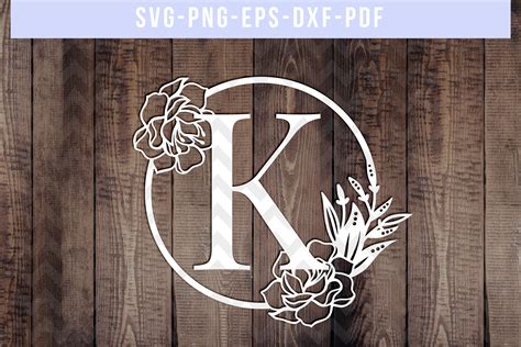 Floral Monogram SVG Free