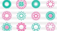 Free Floral Monogram SVG