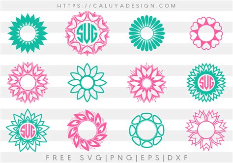 Free Floral Monogram SVG