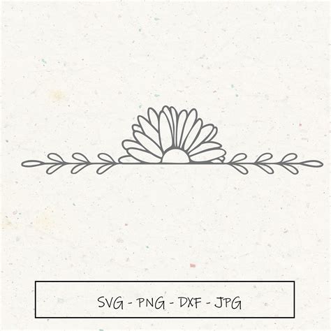 Daisy Border SVG