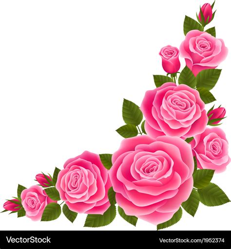 Rose Border SVG