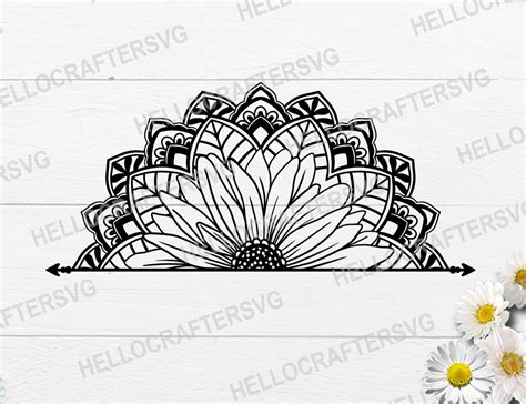 Daisy Mandala SVG