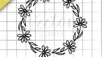 Daisy Wreath SVG