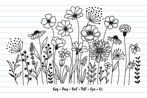 Wildflowers SVG Free Download