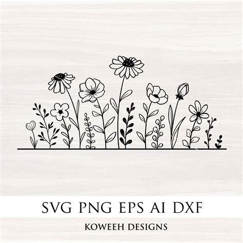 Wildflower SVG File