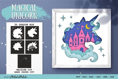 Unicorn Shadow Box Svg Free Unicorn Shadow Box SVG Free: A Magical Addition To Your Craft Stash